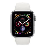 Apple&nbsp;Watch Series 4 GPS 40mm Silver Aluminium Case White Sport Band