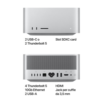 Pc Mac Studio M3 Ultra Cpu28C.Gpu60 Core 96Gb Ram 1Tb Ssd