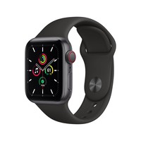 Apple Watch Se Gps + Cellular, 40Mm Space Gray Aluminium Case With Black Sport Band - Regular