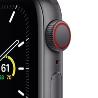 Apple Watch Se Gps + Cellular, 40Mm Space Gray Aluminium Case With Black Sport Band - Regular