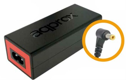 Approx appA02 adattatore e invertitore Interno 90 W Nero, Rosso