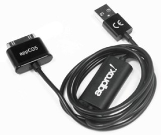 Approx appC05 cavo per cellulare Nero 1 m USB A Samsung 30-pin