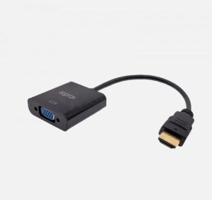 Adattatore da HDMI a VGA approssimativo + audio e alimentazione - Risoluzioni supportate 1920x1200 / 60Hz e 1920X1080 / 60Hz
