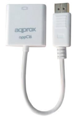 Approx appC16 DisplayPort HDMI tipo A (Standard) Bianco