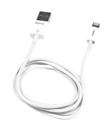Approx appC32 cavo USB 1 m USB A Micro-USB B/Lightning Bianco