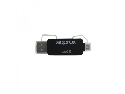 Approx APPC33 lettore di schede USB 2.0/Micro-USB Nero