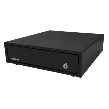 Approx Cassetto contanti elettrico - 8 scomparti - Apertura manuale e automatica - Connessione RJ11