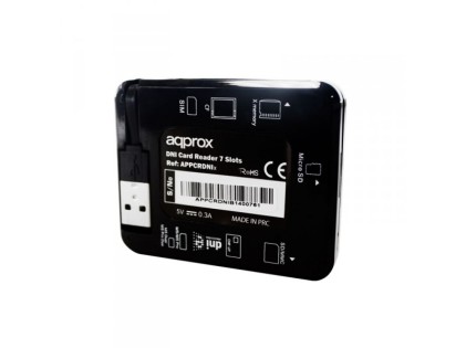 Approx appCRDNIB lettore di schede USB 2.0 Nero, Porpora