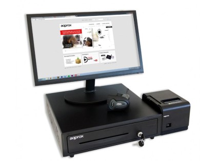 Approx appLS00+ Lettore di codici a barre portatile 1D Laser Nero