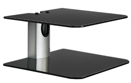 Approx appSH02 mensola per apparecchiatura audio/video Nero Vetro