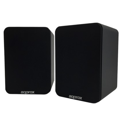 Altoparlanti amplificati da circa 60 W RMS Bluetooth 5.0 - Custodia in legno - RCA, ottico, coassiale, USB - Include staffa da parete - Colore nero