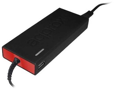Approx APPUA90SLIM adattatore e invertitore Universale 90 W Nero, Rosso