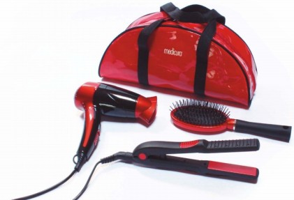 Ardes Asciugacapelli ARM350 + Beauty Set con piastra, spazzola e borsa