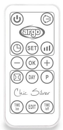 Termoventilatore Argo 191070184 Chic Silver