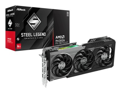 VGA ASRock Radeon RX 9070 XT 16GB Steel Legend Dark