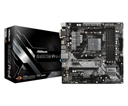 Asrock B450M Pro4 Presa AM4 micro ATX AMD B450