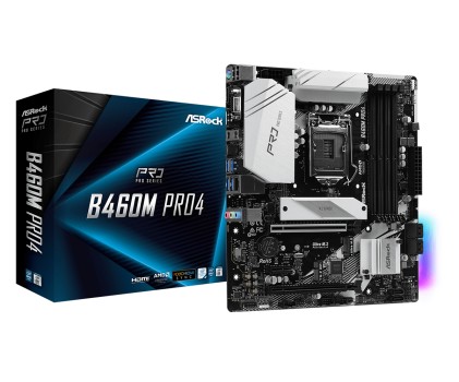 Asrock B460M Pro4 LGA 1200 micro ATX Intel B460