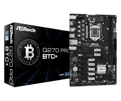 Asrock Q270 Pro BTC+ Intel Q270 LGA 1151 (Presa H4) ATX