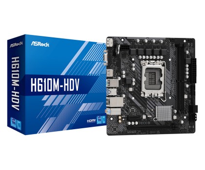 Asrock Mb H610, H610M-Hdv, Lga1700, 2Ddr4, Matx