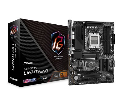 Asrock Mb Amd X670, X670E Pg Lightning Am5, 4Ddr5, 4Sata, 1Pci-E 5.0, 1Pci-E 4.0 Atx