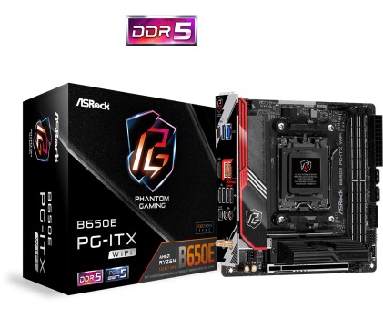 Asrock B650E PG-ITX WiFi AMD B650 Presa di corrente AM5 mini ITX