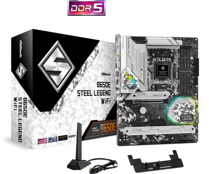 Asrock B650E Steel Legend WiFi AMD B650 Presa di corrente AM5 ATX