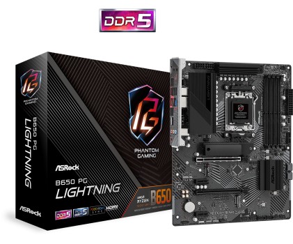 Asrock B650 PG Lightning AMD B650 Presa di corrente AM5 ATX