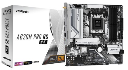 Asrock A620M Pro RS WiFi AMD A620 Presa di corrente AM5 micro ATX