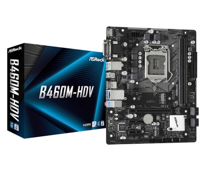 Asrock Mb B460M-Hdv, Lga 1200, 2Ddr4, Comet Lake