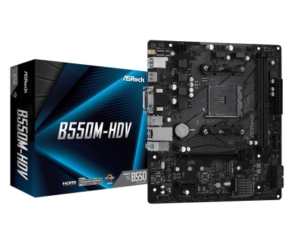 Asrock Mb Amd B550M-Hdv, Am4, 2Ddr4, 4Sata3