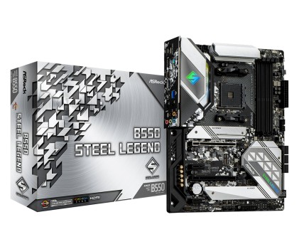 Asrock Mb Amd B550, B550 Steel Legend Am4 4Ddr4, 1M2, 6Sata3 Atx