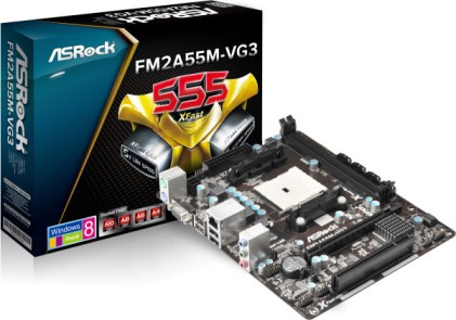 MB FM2 Asrock FM2A55M-VG3 (A55/mATX)