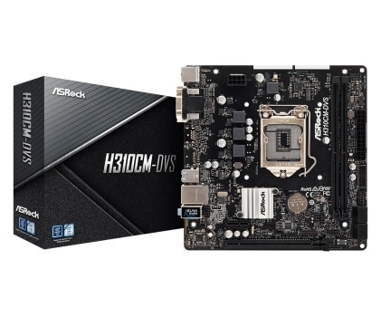 Asrock Mb H310, H310Cm-Dvs, Lga 1151, 2Ddr4 Pci-E X16 Dvi Matx