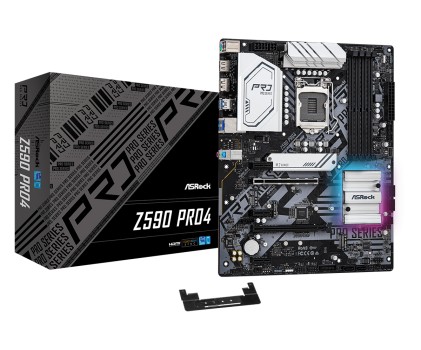 Asrock Mb Z590, Z590 Pro4, Lga 1200, 4Ddr4, 6Sata3