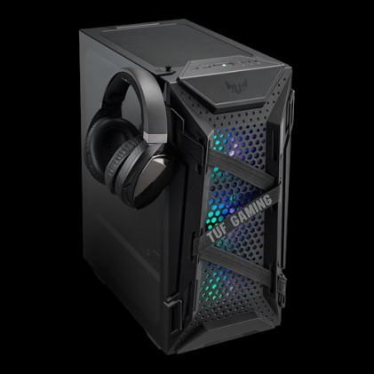 Asus Case Gaming Gt301 Tuf Gaming Atx, Mid Tower, 7 Slot Espansione, 3X120Mm Front, 1X120Mm Rear, Bl