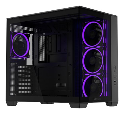 Asus Case A32 Plus Argb, Vetro Temperato, Nero