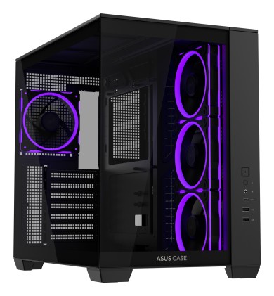 Asus Case A32 Plus Argb, Vetro Temperato, Nero