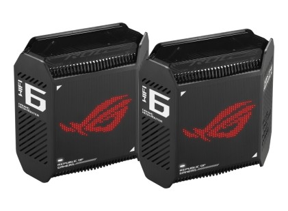ASUS ROG Rapture GT6 (B-2-PK) Banda tripla (2.4 GHz/5 GHz/5 GHz) Wi-Fi 6 (802.11ax) Nero 4 Interno