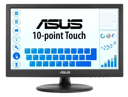 ASUS Touch VT169HE Monitor PC 39,6 cm (15.6") 1920 x 1080 Pixel Full HD LED Touch screen Da tavolo Nero
