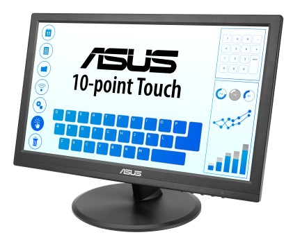ASUS Touch VT169HE Monitor PC 39,6 cm (15.6") 1920 x 1080 Pixel Full HD LED Touch screen Da tavolo Nero