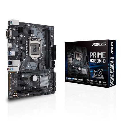 ASUS Prime B360M-D LGA 1151 (Presa H4) micro ATX Intel B360