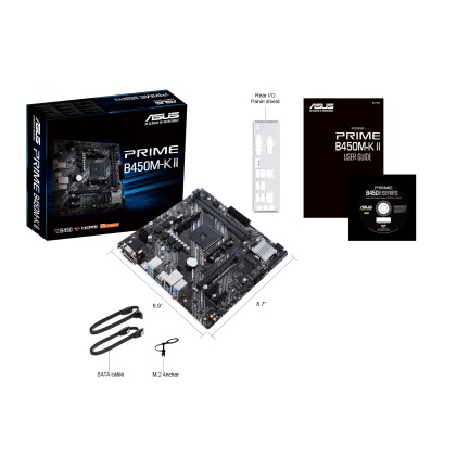 ASUS Prime B450M-K II Presa AM4 micro ATX AMD B450