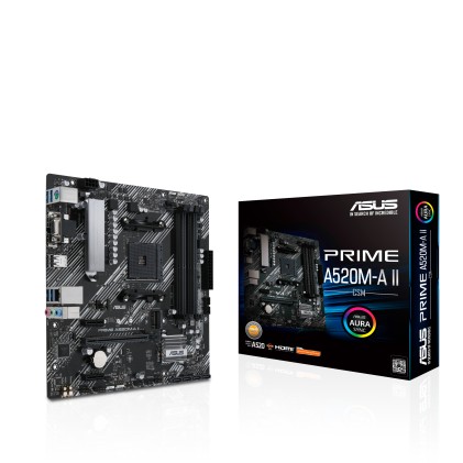 ASUS PRIME A520M-A II AMD A520 Presa AM4 micro ATX