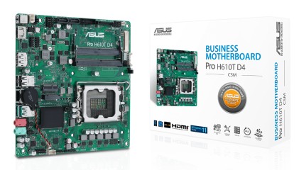 Asus Mb Pro H610T D4-Csm//Lga1700,H610,Usb3.2,M.2, Sata,Mb