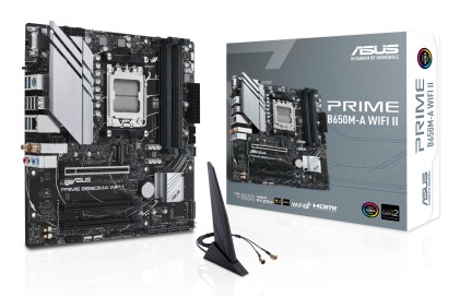 ASUS PRIME B650M-A WIFI II AMD B650 Presa di corrente AM5 micro ATX