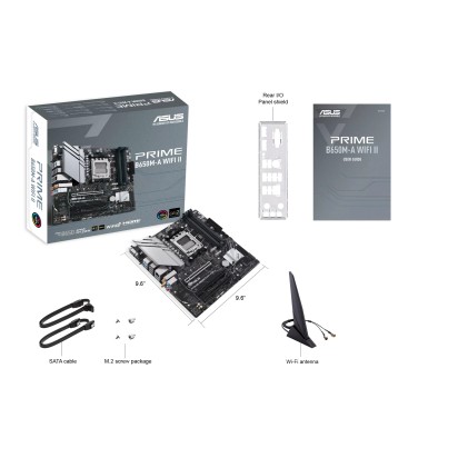 ASUS PRIME B650M-A WIFI II AMD B650 Presa di corrente AM5 micro ATX