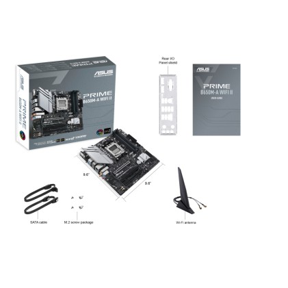ASUS PRIME B650M-A WIFI II AMD B650 Presa di corrente AM5 micro ATX