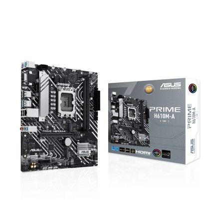 Asus Mb H610, Prime H610M-A-Csm, Lga1700, Ddr5, Dual M2, 90Mb1G20-M0Eayc