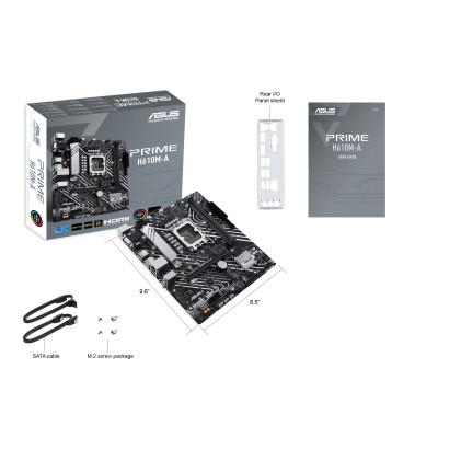 Asus Mb H610, Prime H610M-A-Csm, Lga1700, Ddr5, Dual M2, 90Mb1G20-M0Eayc