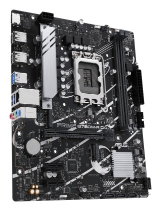 Asus Mb B760, Prima B760M-R D4, Lga1700, Ddr4,  2 X Dimm Slots, Max. 64Gb